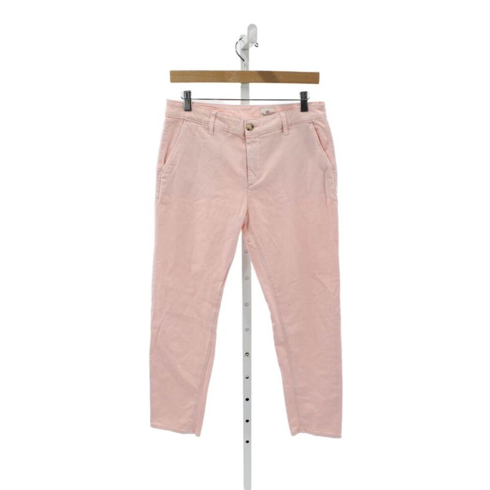 AG Womens Pink Chino Pants Mid Rise Button Fly 26in Inseam Size 28